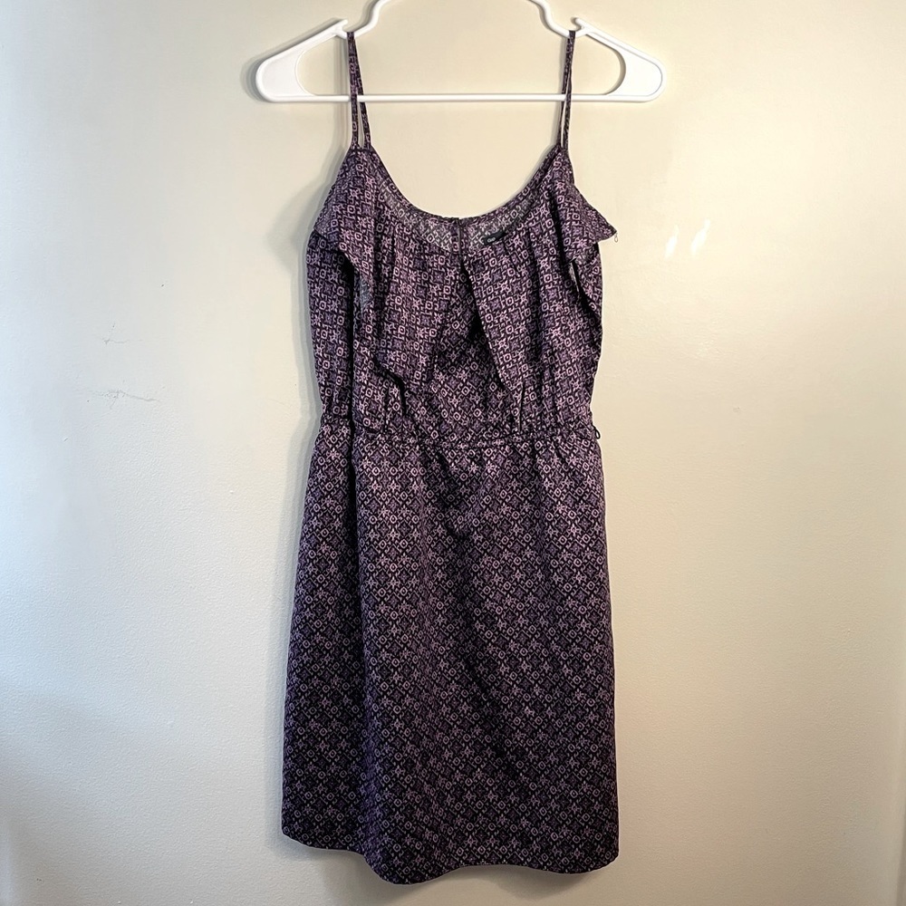 GAP geometric purple spots women’s spaghetti strap sundress summer dress casual